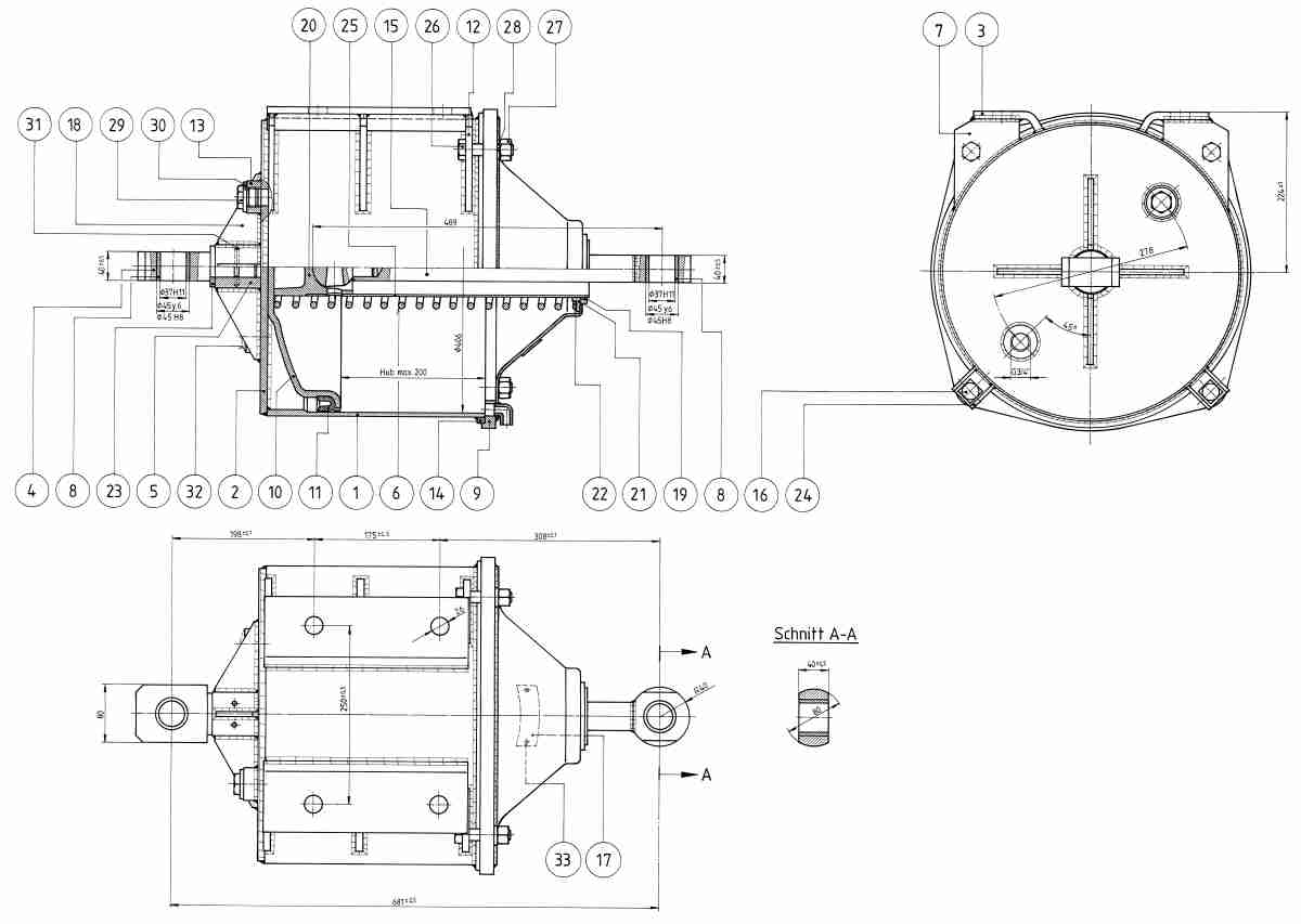 brake cylinders BZ 16 S-1F